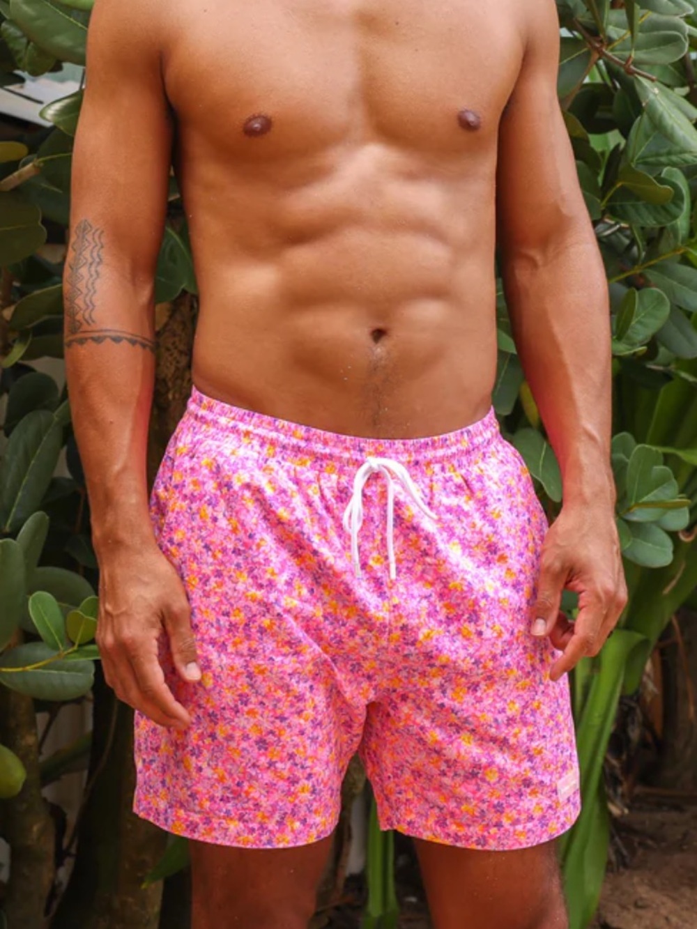 Kulani Kinis Pink Floral Board Shorts in Gelato Bloom